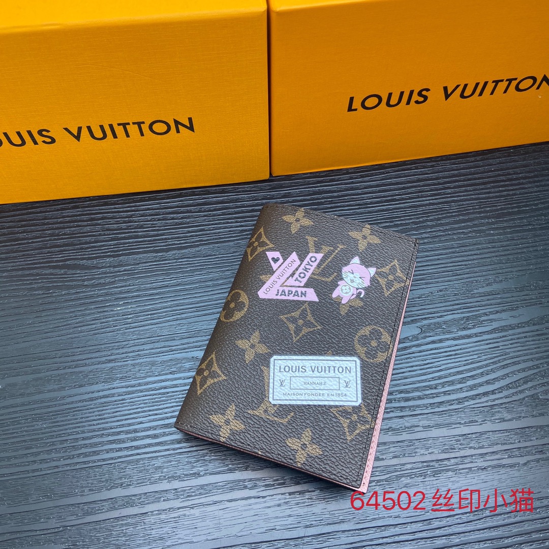 Premium leather passport wallet front view