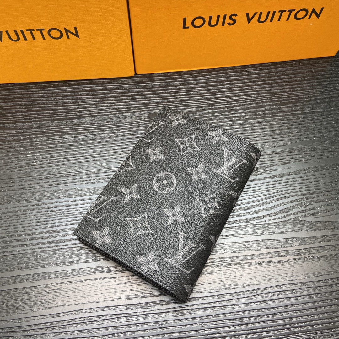 Close-up leather texture passport holder