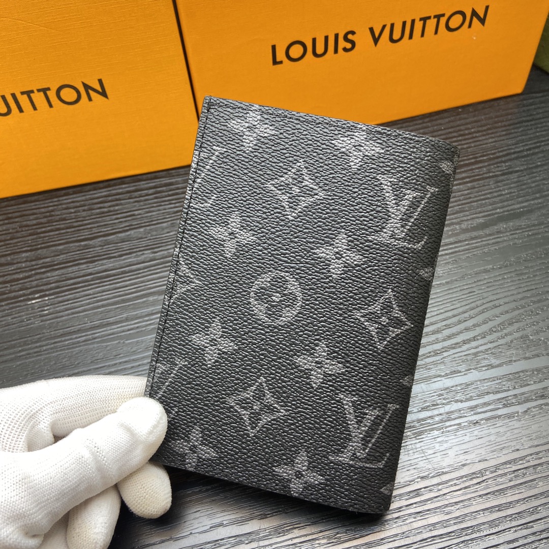 Passport holder in use