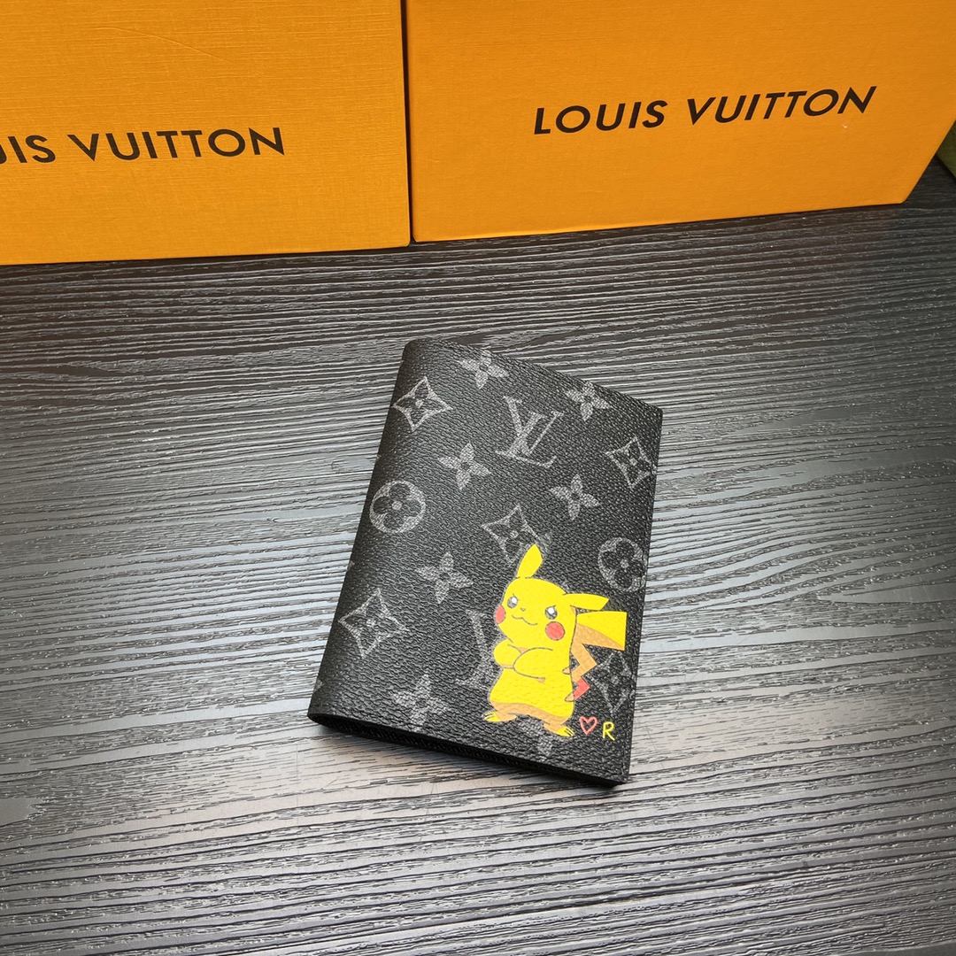 Passport holder open showing interior