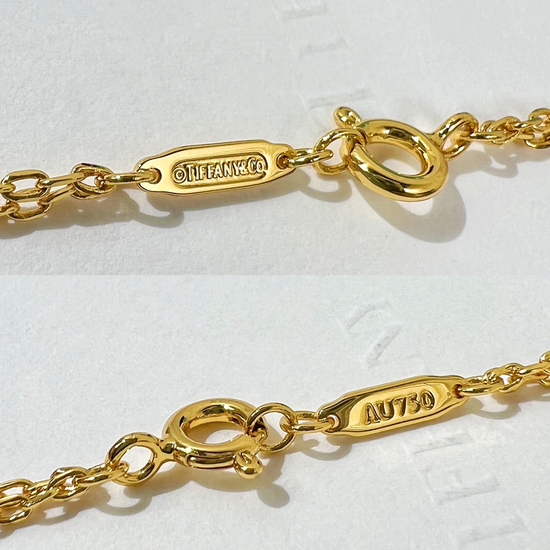 Tiffany&co 蒂芙尼粉钻满钻双链环项链
