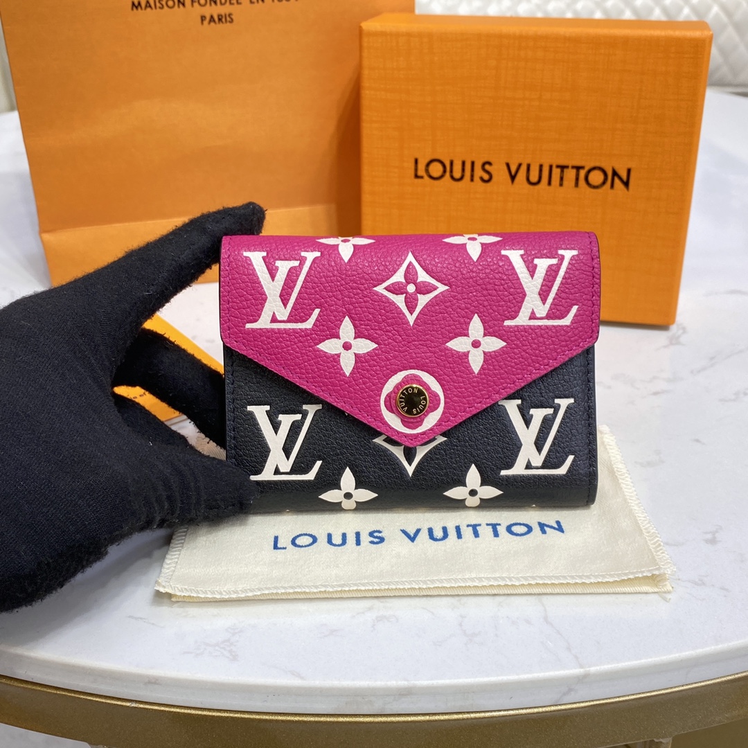 Louis Vuitton Wallet Black Red Empreinte​ M81285