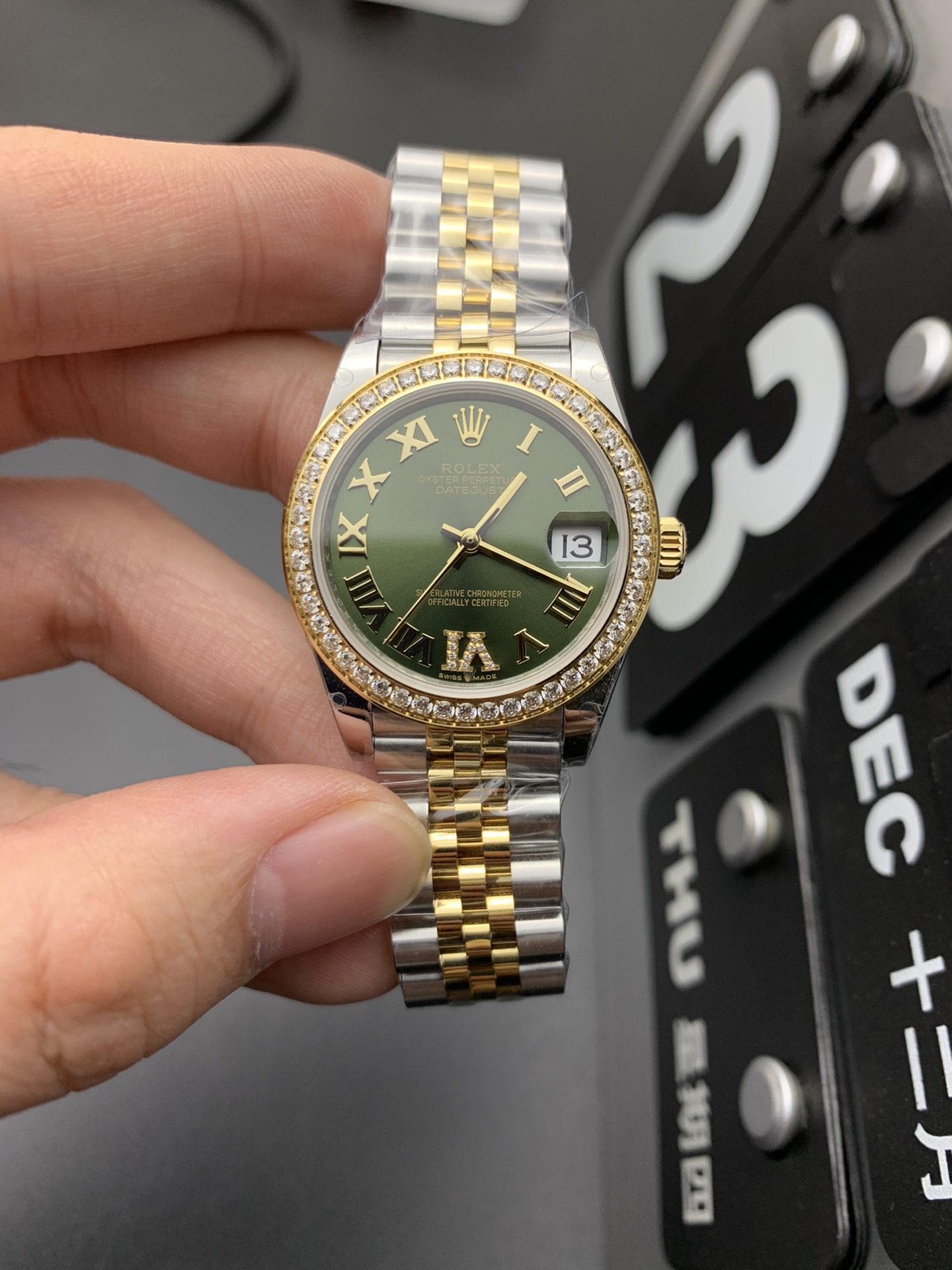 31 Tronco Verde Dorado, tomas reales del envío.