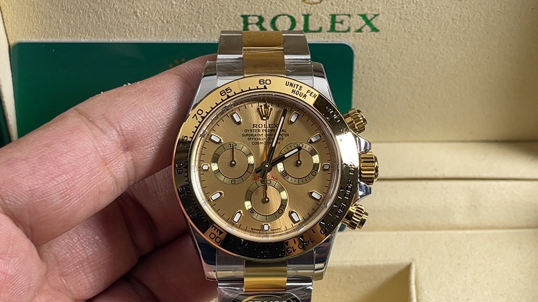 Rolex Daytona Orologio da Polso Oro Giallo Splicing