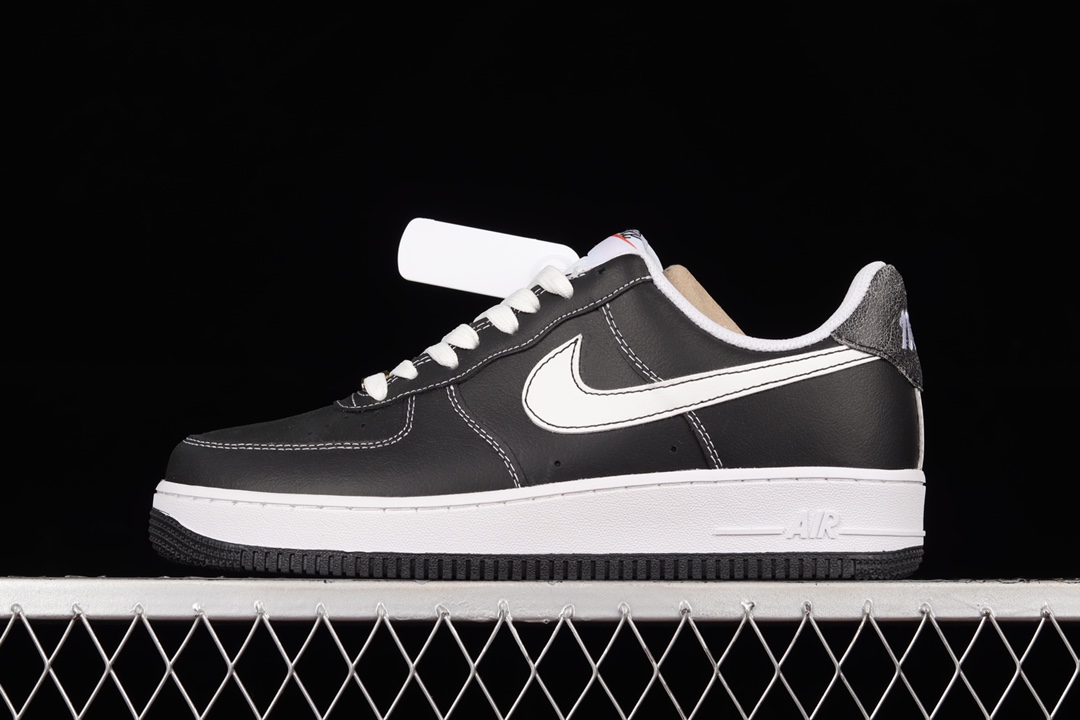 nikeairforce1lowfitstuse金扣潮流百搭低幫休閒板鞋黑白da8478001