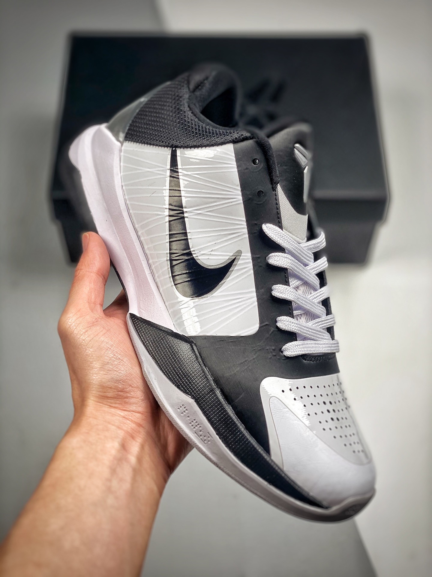 -3 Kobe 5 original de la primera generación, ZK5, blanco y negro, ZK5 PROTRO, color clásico de la primera gen…