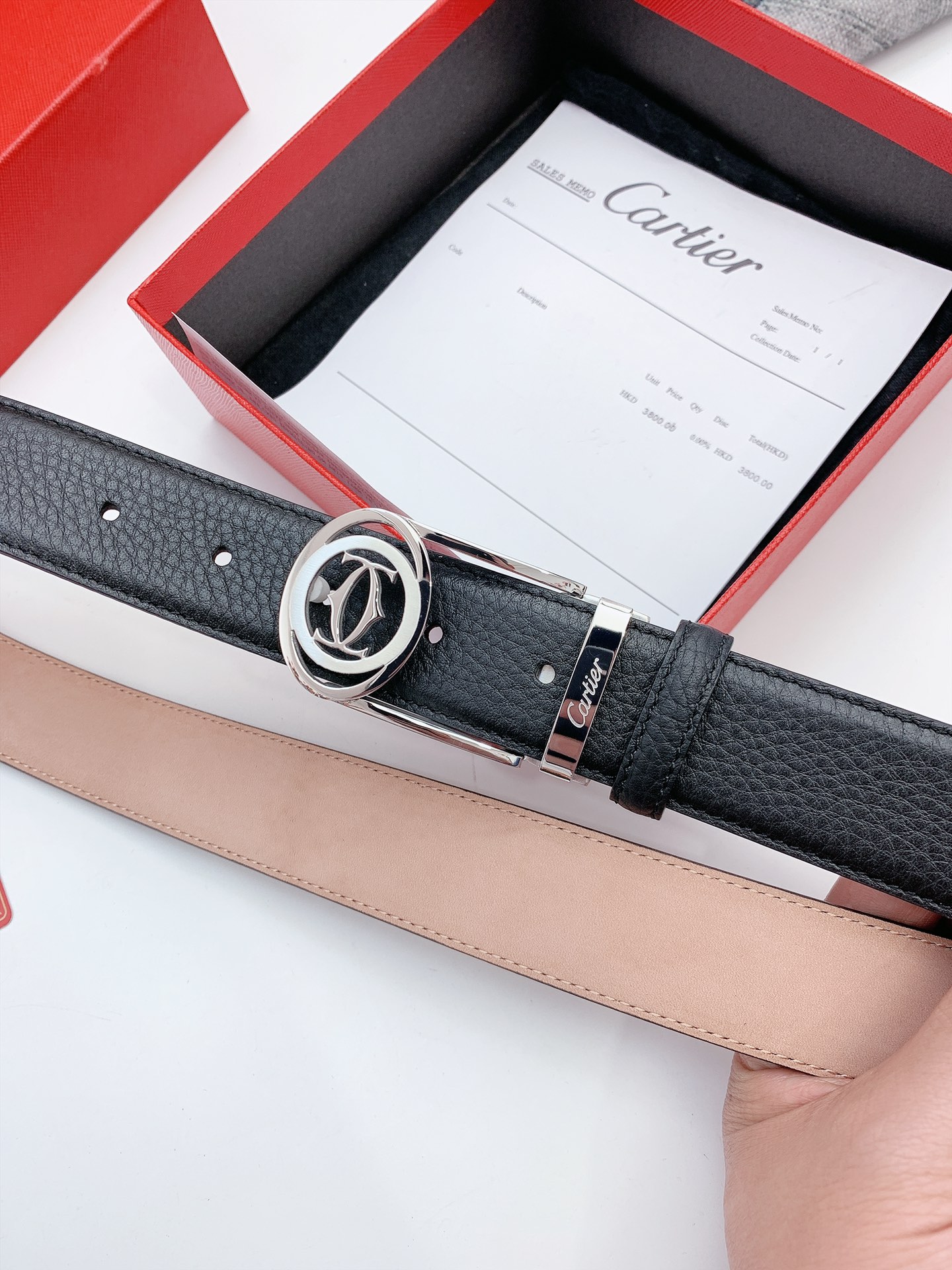 Imported Calf Leather Belts: High Quality, 3.5 cm Width, Regular Purchase. - 图片 4