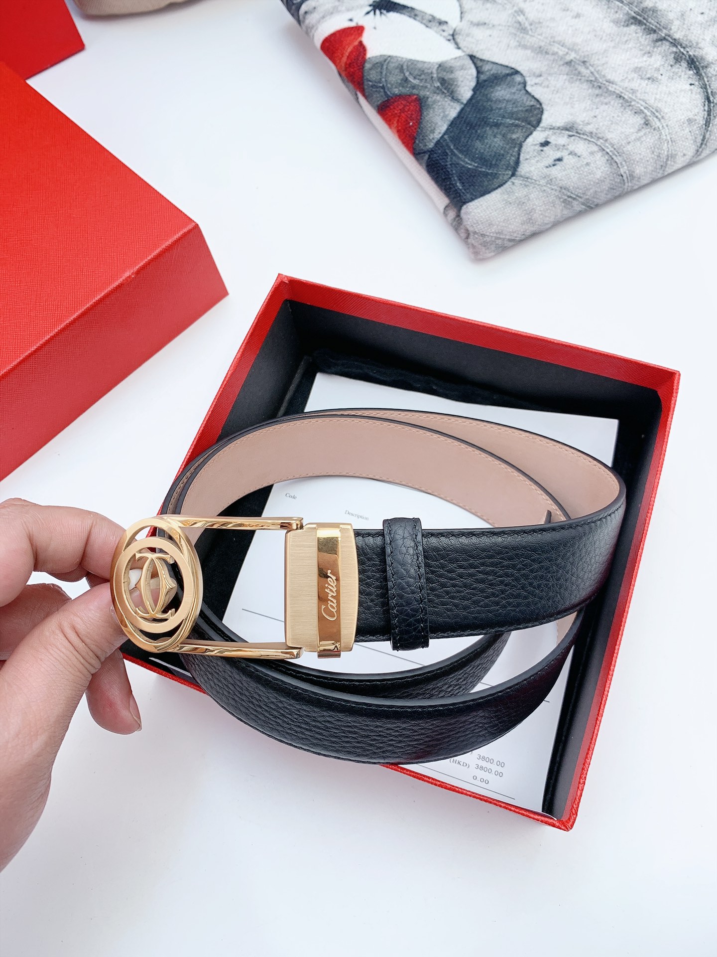 Imported Calf Leather Calcium Belts: High Quality, 3.5 cm Width. - 图片 8