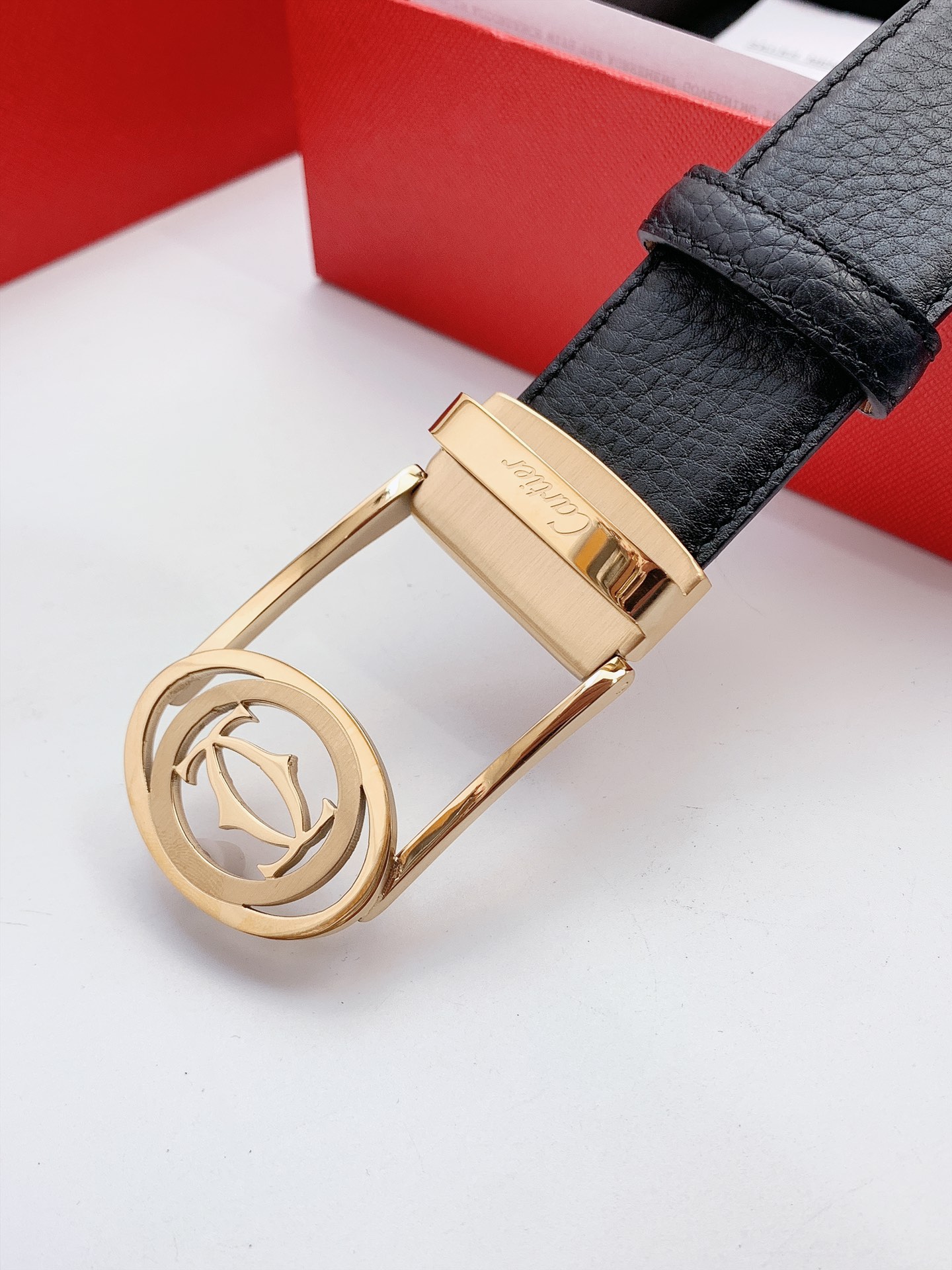 Imported Calf Leather Calcium Belts: High Quality, 3.5 cm Width. - 图片 5