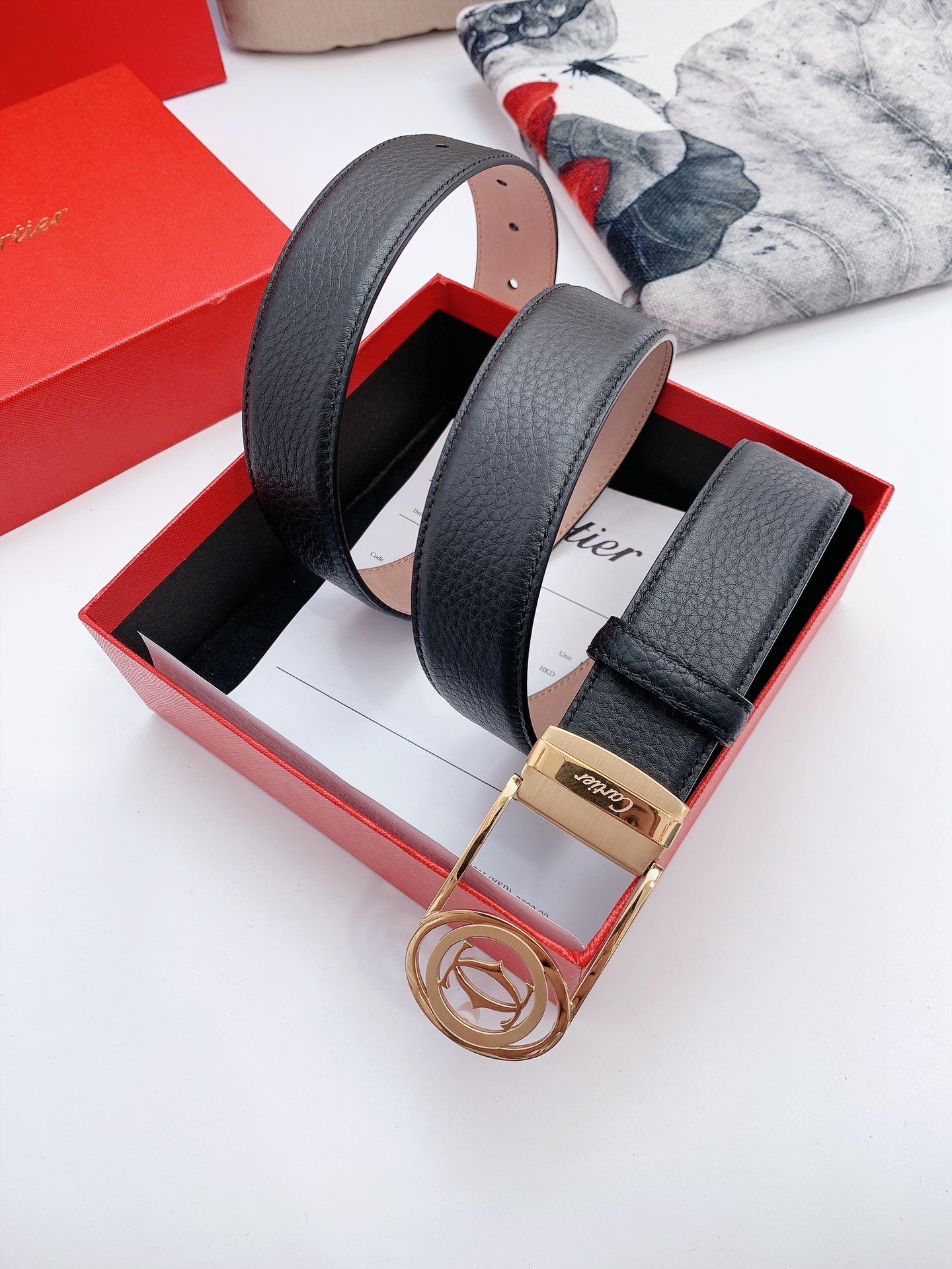 Imported Calf Leather Calcium Belts: High Quality, 3.5 cm Width. - 图片 6