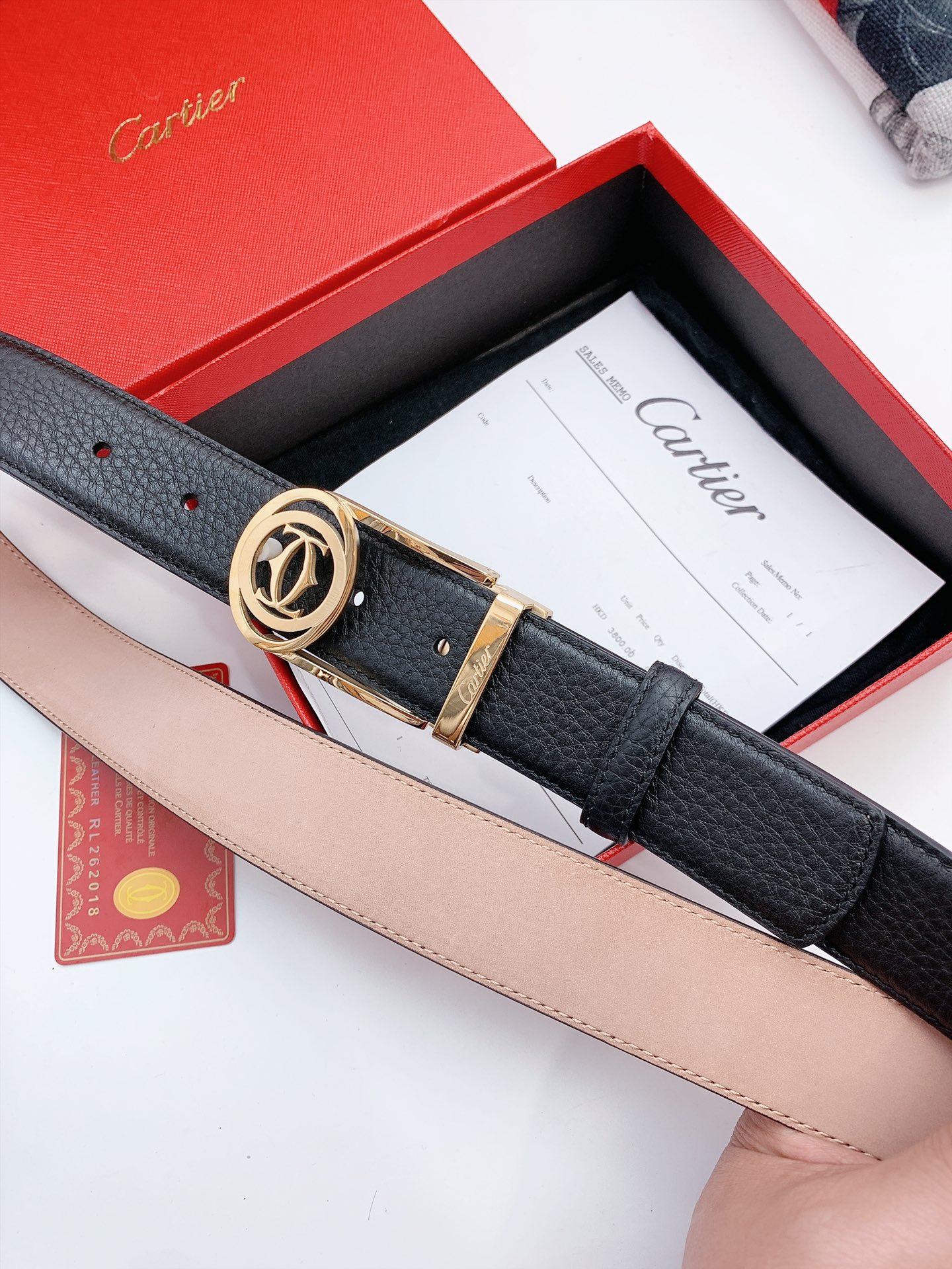 Imported Calf Leather Calcium Belts: High Quality, 3.5 cm Width. - 图片 4