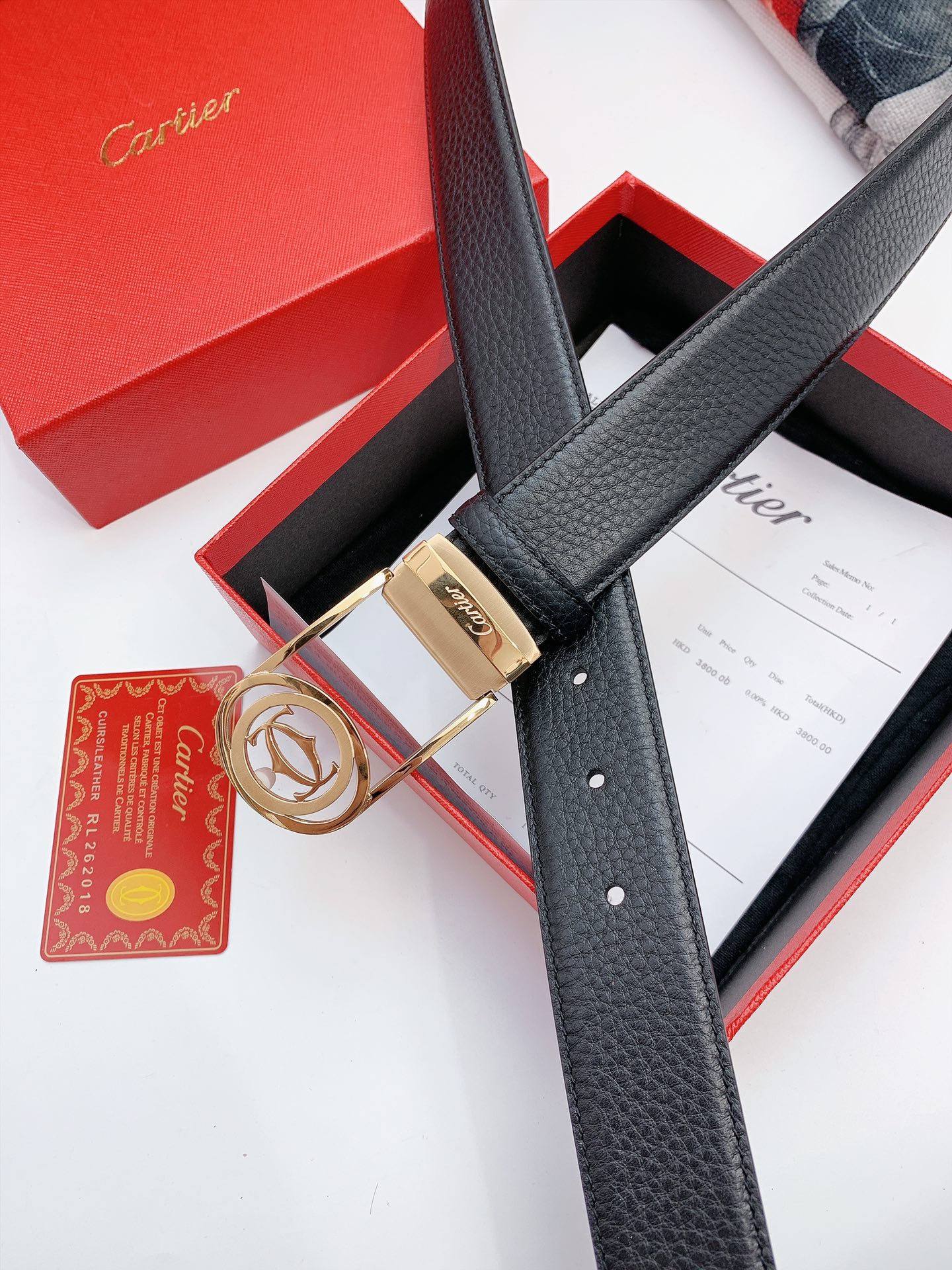 Imported Calf Leather Calcium Belts: High Quality, 3.5 cm Width. - 图片 2