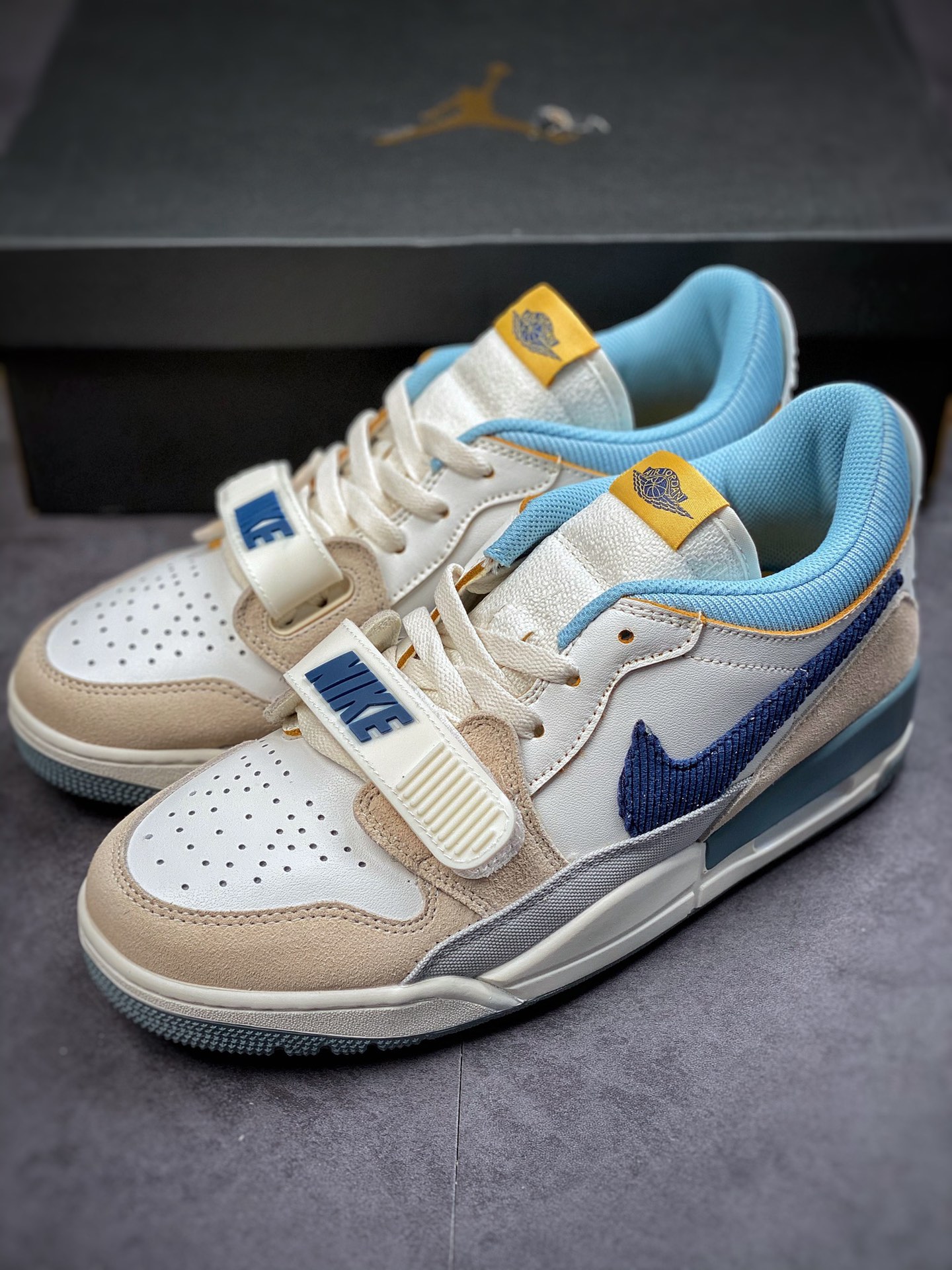 260 Air Jordan Legacy 312 米白蓝 顶级纯原版本头层皮DQ5347-141