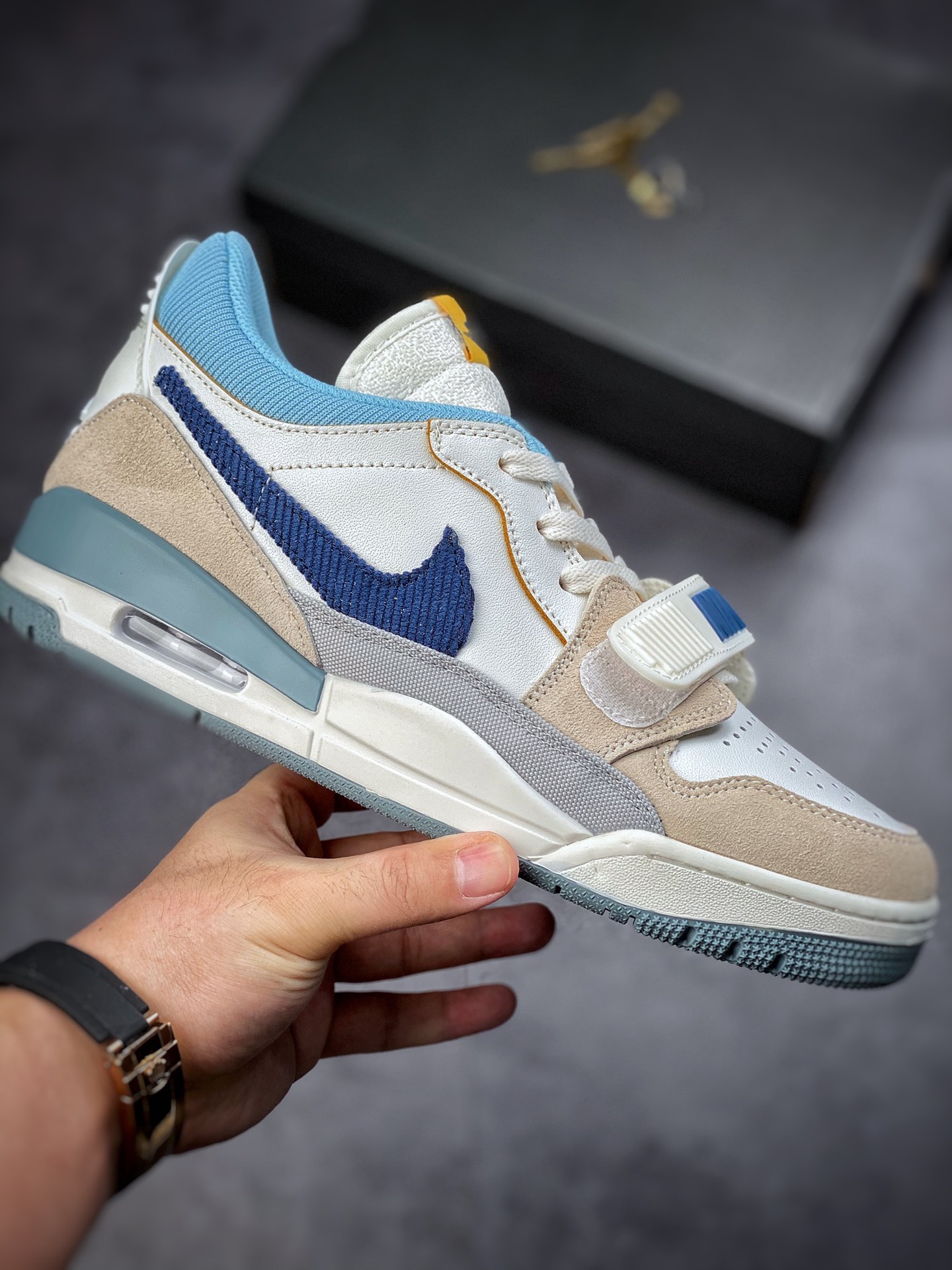 260 Air Jordan Legacy 312 米白蓝 顶级纯原版本头层皮DQ5347-141