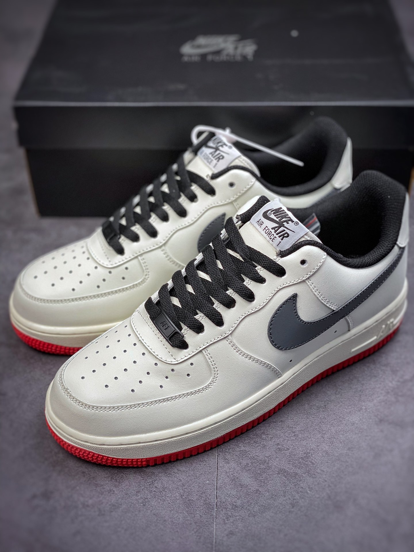220 Nike Air Force 1 Low 07 黑红米白 DD7798-806