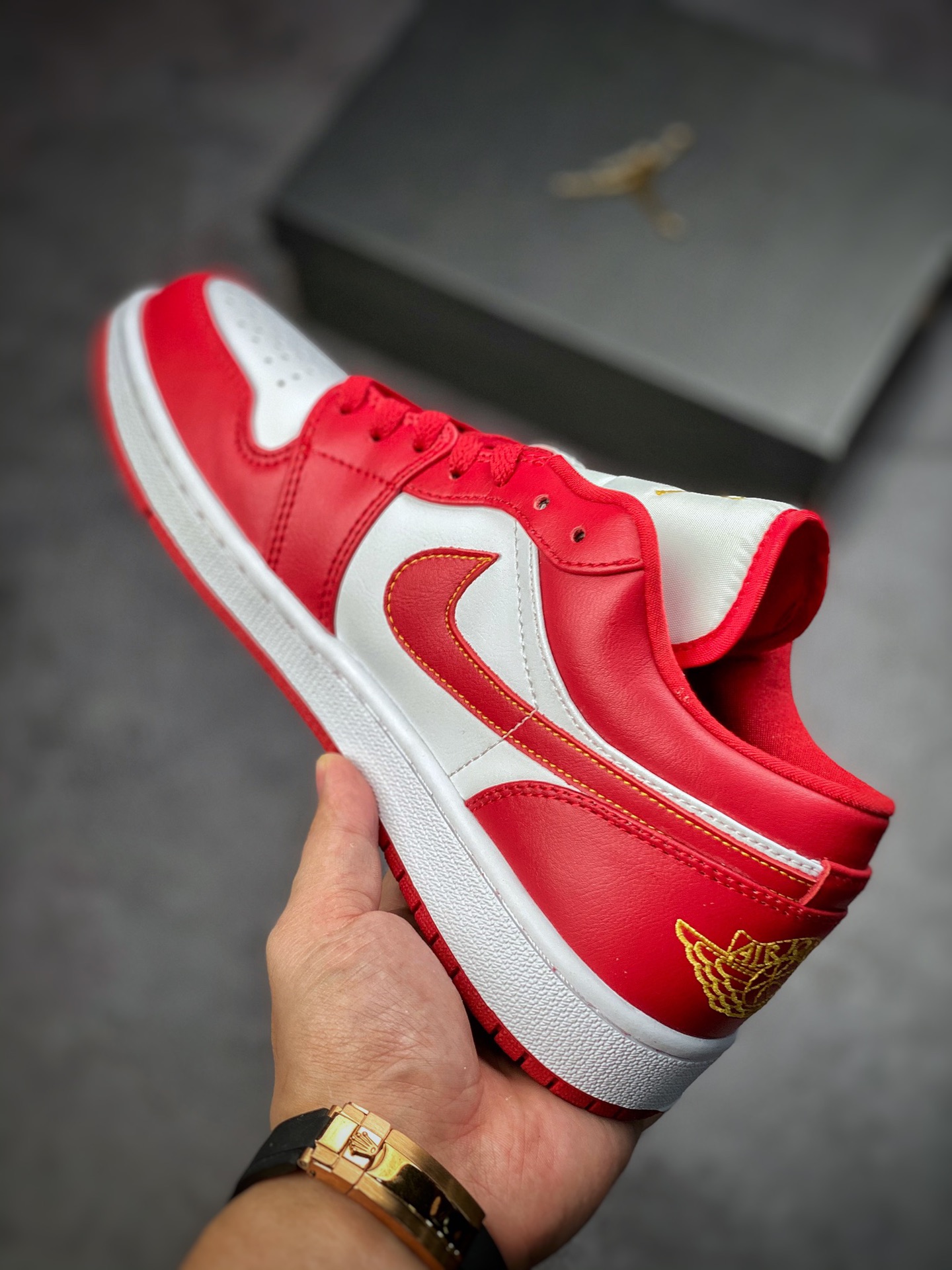 200 Air Jordan 1 Low 白红 AJ1乔1低帮休闲板鞋 553558-607