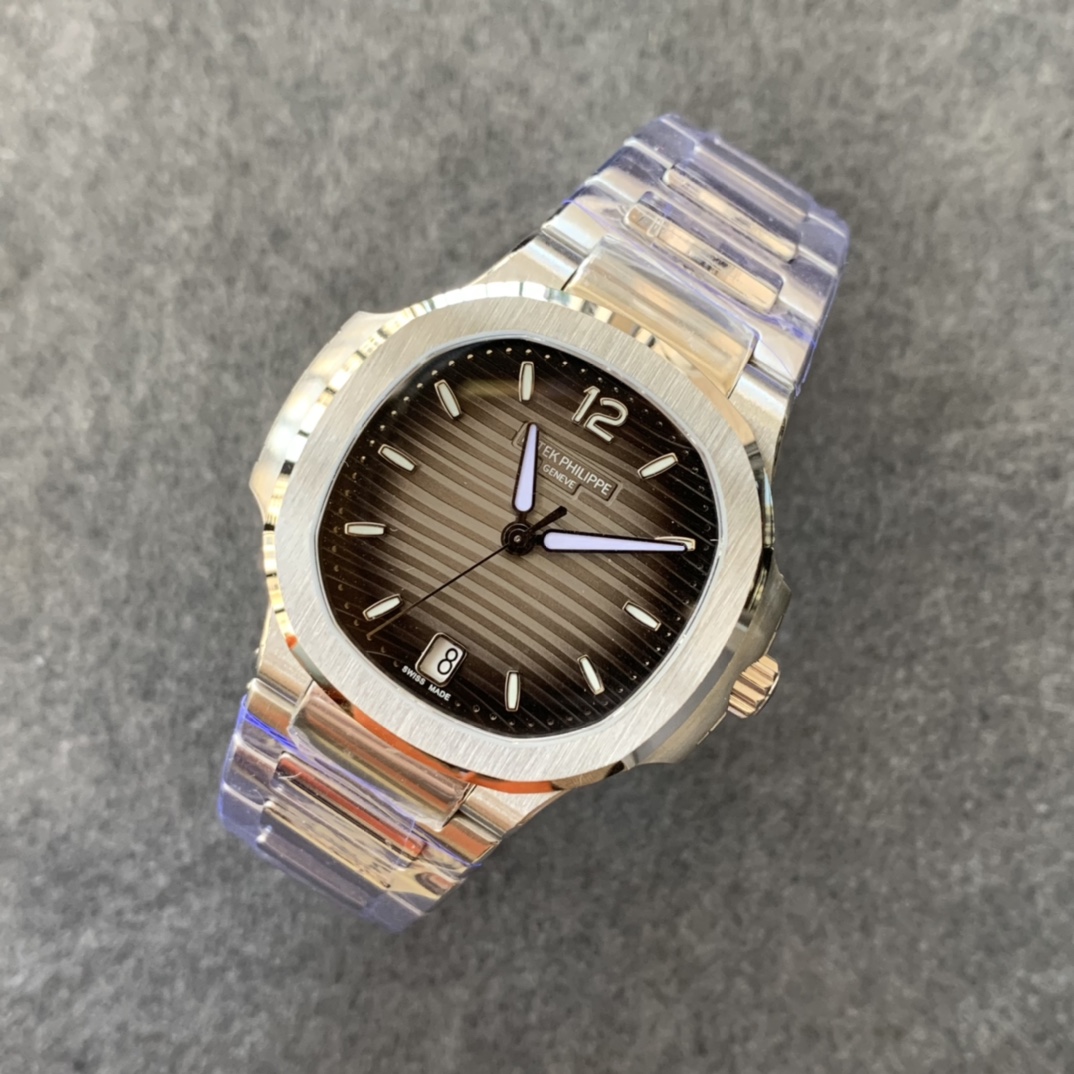 百达翡丽运动优雅系列鹦鹉螺女款7118型号1.全新订制版Cal.324SC一体自动上链机芯