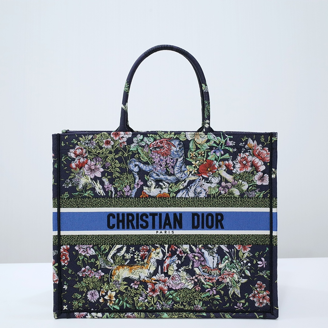 Dior Book Tote Tote Bags Embroidery