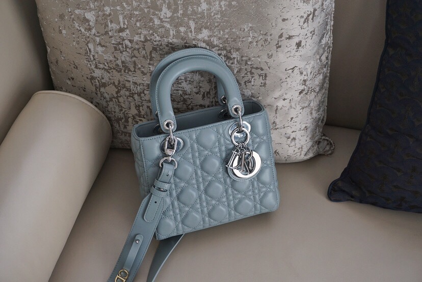 Dior Lady Handbags Crossbody & Shoulder Bags Grey