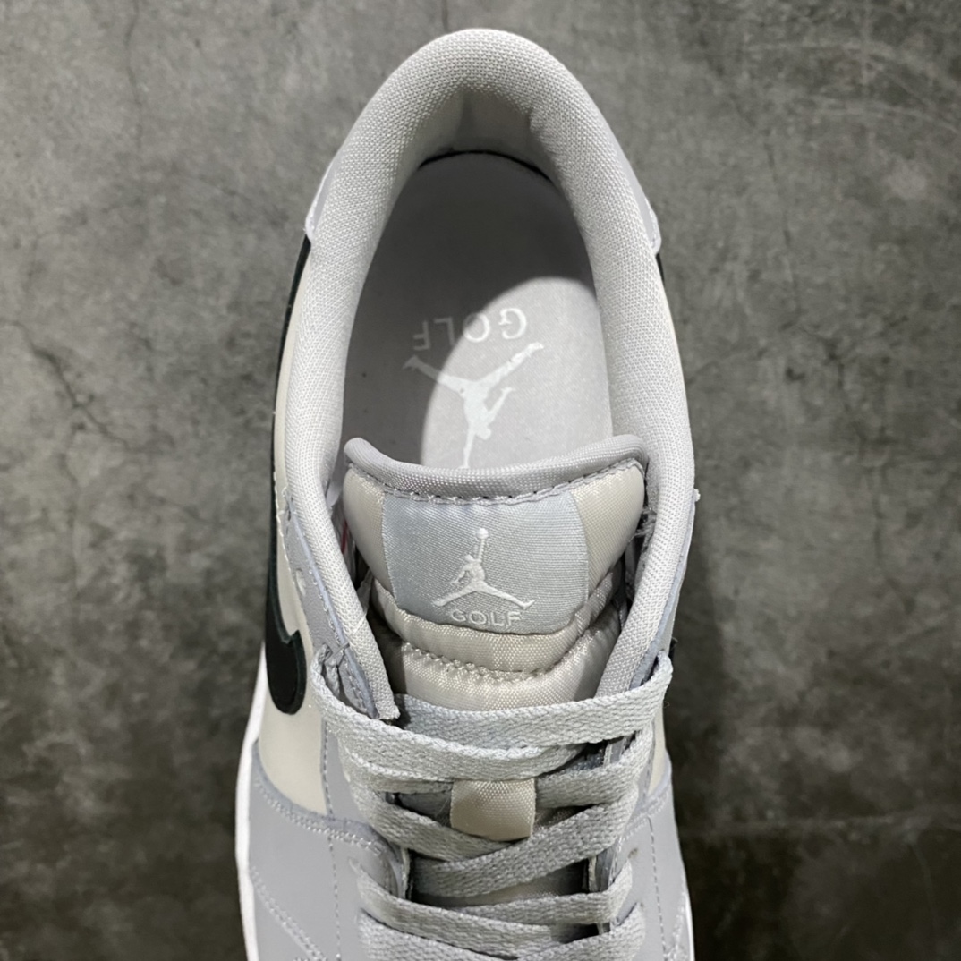 图片[8]-纯原aj1 高尔夫系列上架 Air Jordan AJ1 Low Golf 狼灰 小迪奥 原鞋开模 私模大底开发 原厂内置气垫 全头层小牛皮 高清洁度 正确上翘鞋型 鞋舌AJ原厂专用牛津布+AJ专用反口珍珠布 原厂无杂质高弹内里海棉+特殊封边弹力鞋带 货号：DD9315-002 尺码：36-46-选品中心