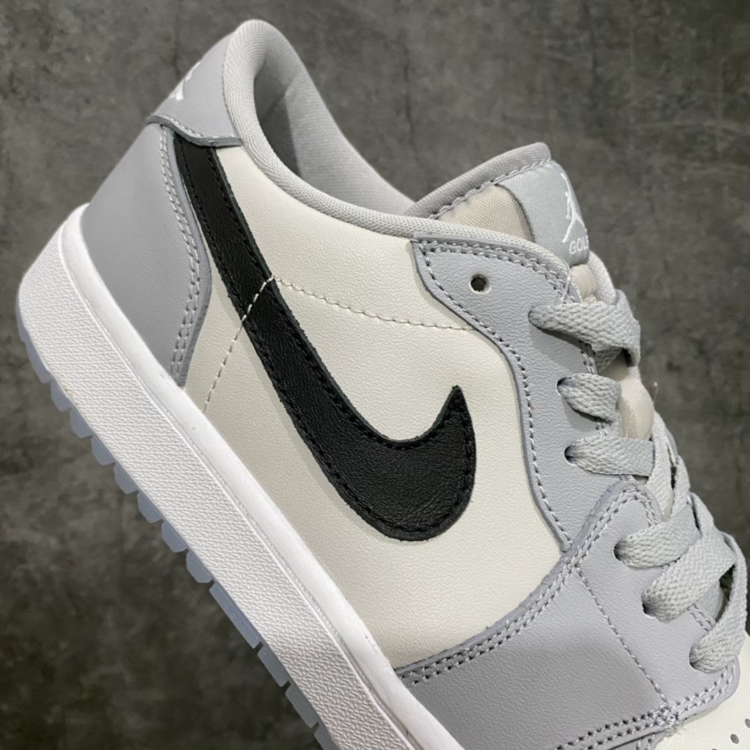 图片[7]-纯原aj1 高尔夫系列上架 Air Jordan AJ1 Low Golf 狼灰 小迪奥 原鞋开模 私模大底开发 原厂内置气垫 全头层小牛皮 高清洁度 正确上翘鞋型 鞋舌AJ原厂专用牛津布+AJ专用反口珍珠布 原厂无杂质高弹内里海棉+特殊封边弹力鞋带 货号：DD9315-002 尺码：36-46-选品中心