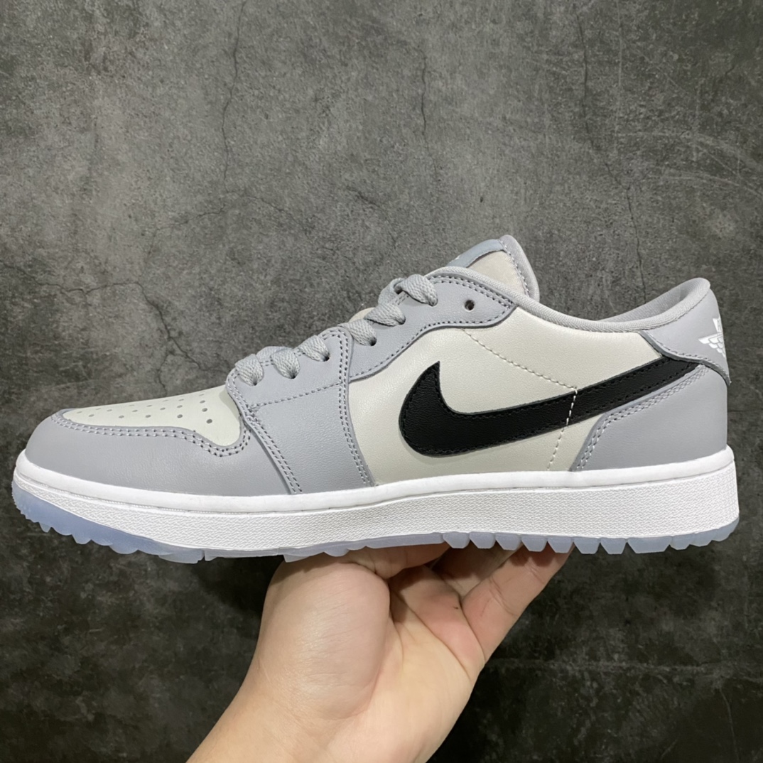 图片[2]-纯原aj1 高尔夫系列上架 Air Jordan AJ1 Low Golf 狼灰 小迪奥 原鞋开模 私模大底开发 原厂内置气垫 全头层小牛皮 高清洁度 正确上翘鞋型 鞋舌AJ原厂专用牛津布+AJ专用反口珍珠布 原厂无杂质高弹内里海棉+特殊封边弹力鞋带 货号：DD9315-002 尺码：36-46-选品中心