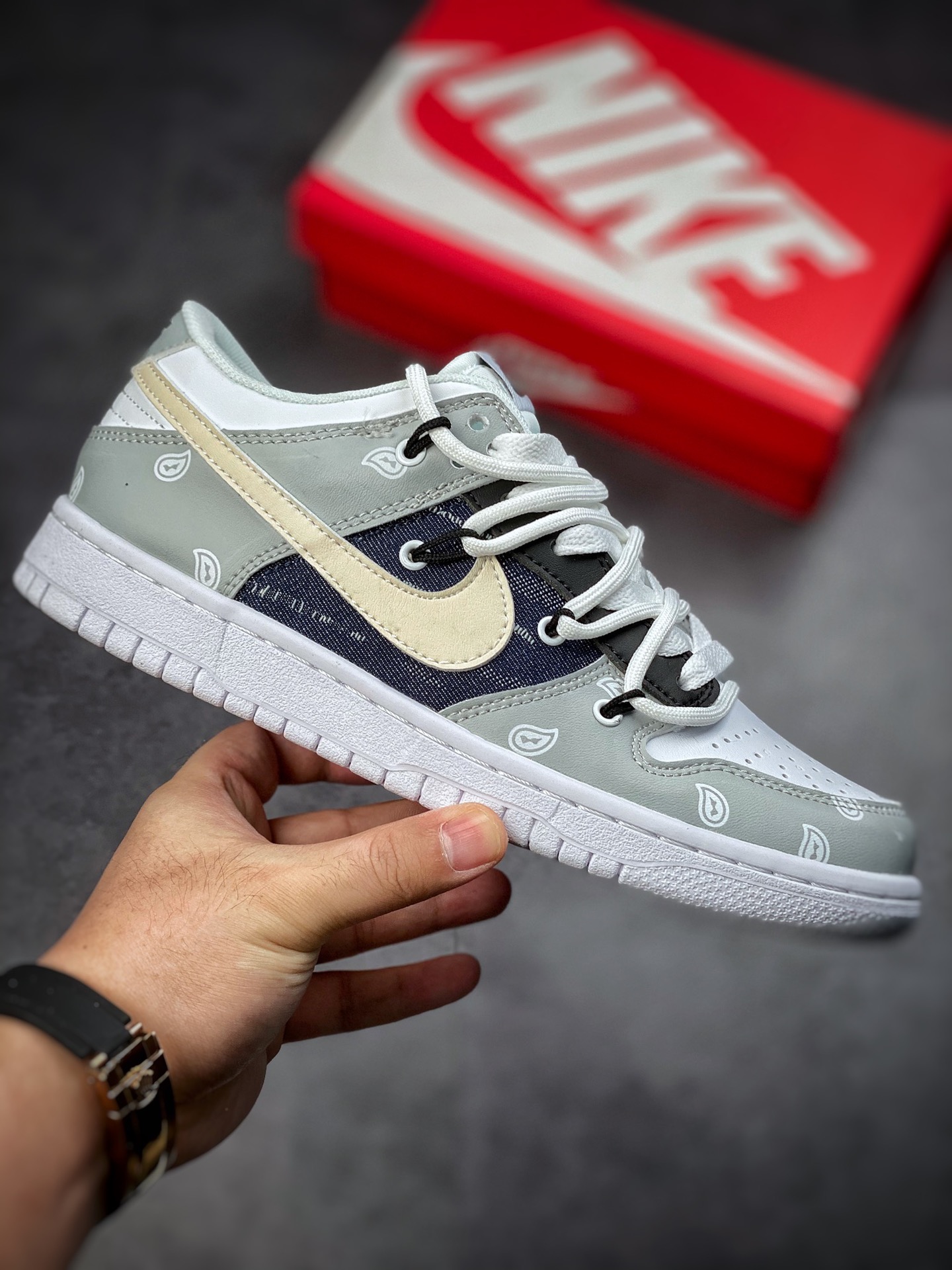 190 Futura x Nike Dunk Low SB联名 解构绑带滑板鞋 DD3363-002