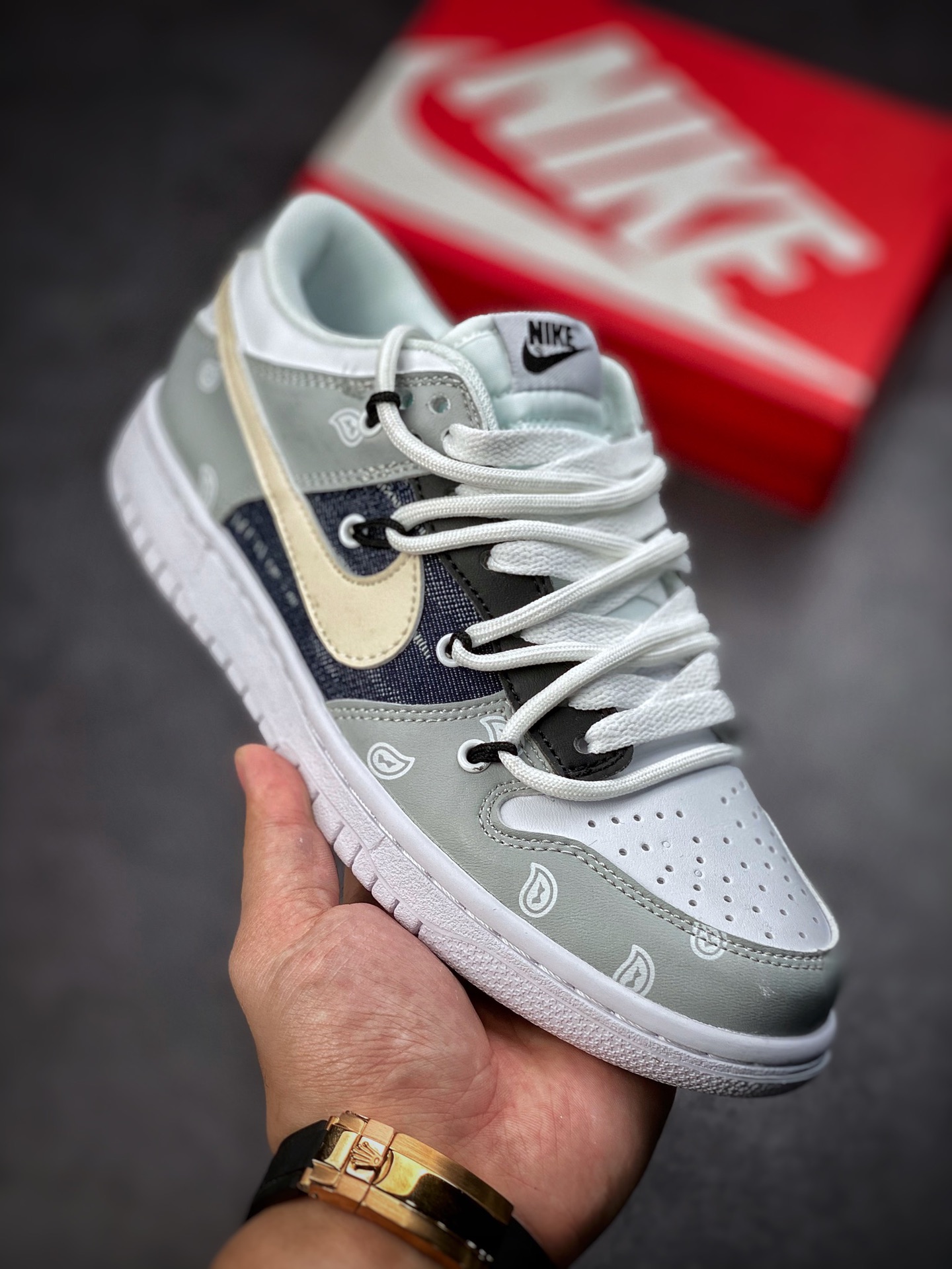 190 Futura x Nike Dunk Low SB联名 解构绑带滑板鞋 DD3363-002