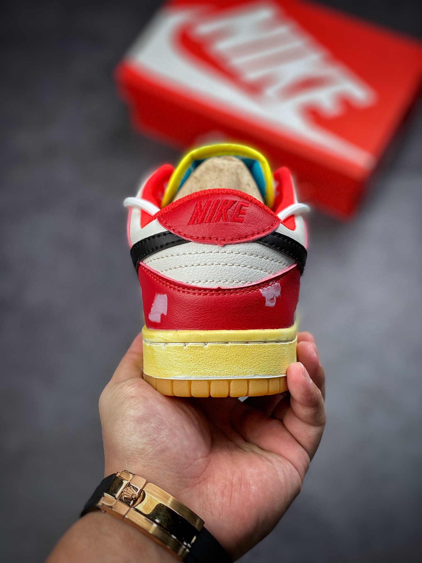 190 Futura x Nike Dunk Low SB联名 解构绑带滑板鞋 CZ2496-100