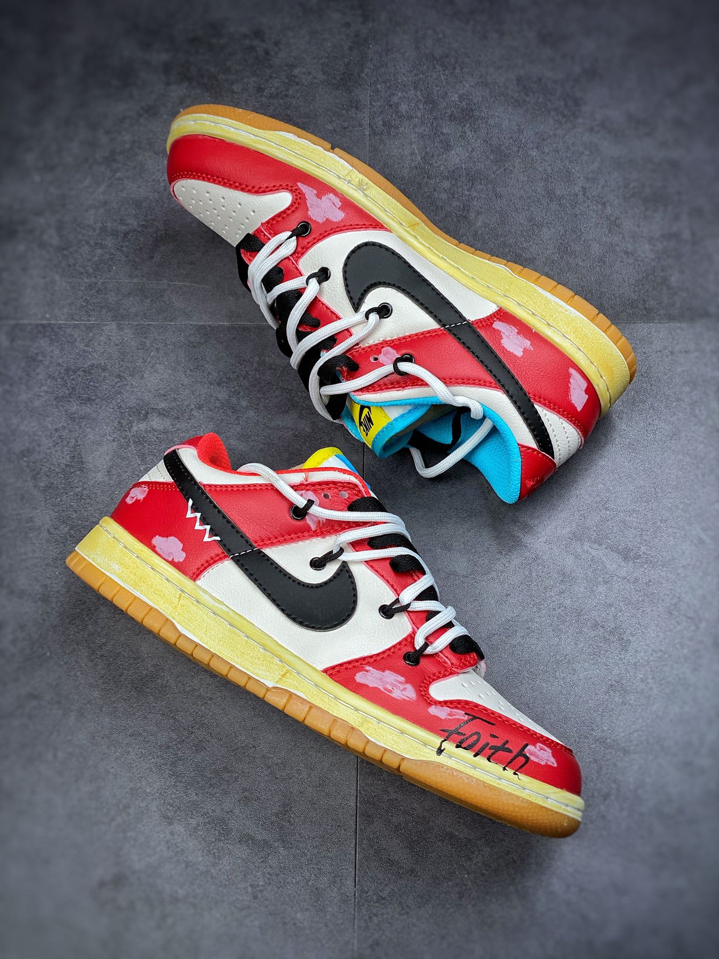 190 Futura x Nike Dunk Low SB联名 解构绑带滑板鞋 CZ2496-100