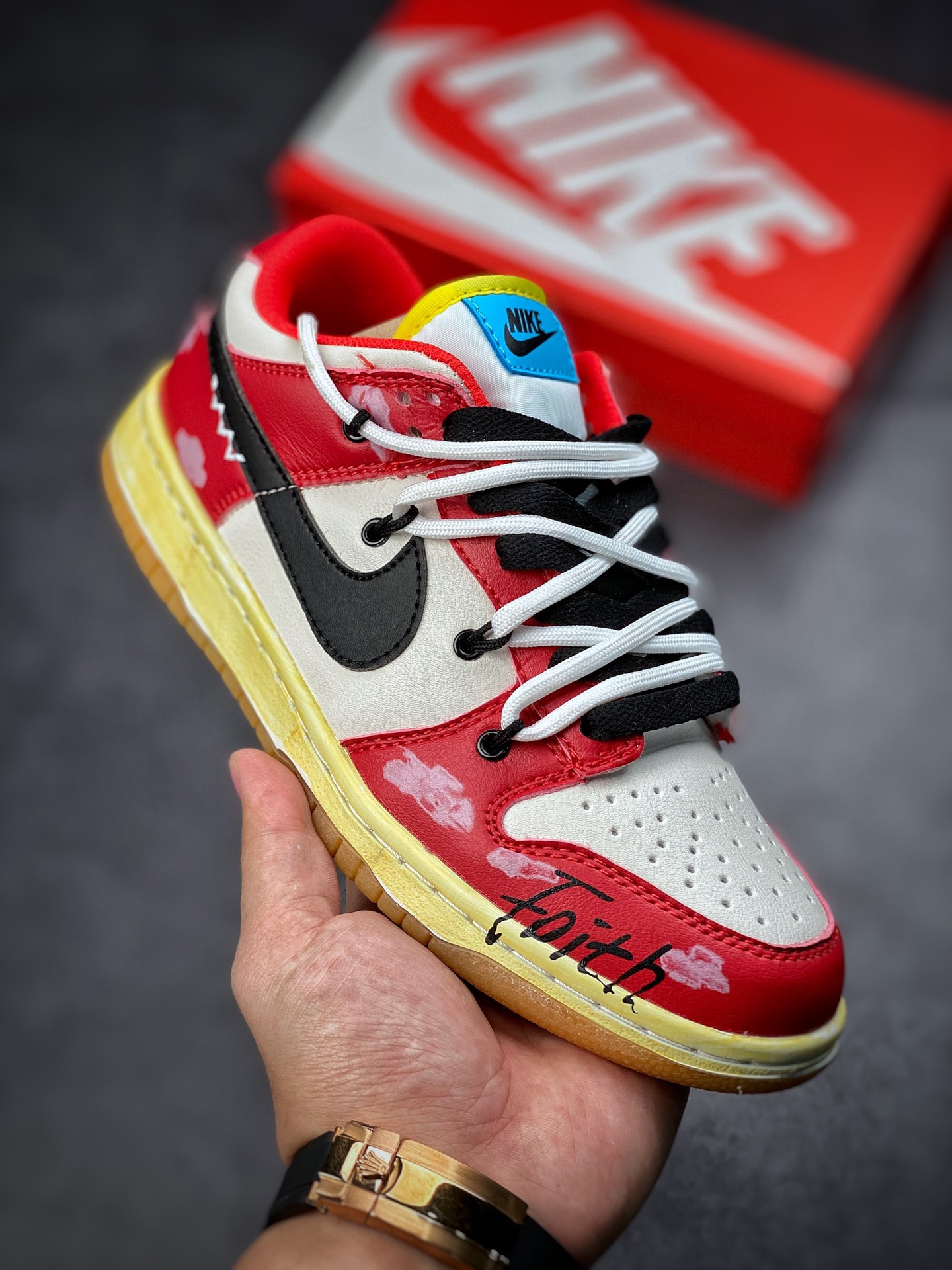 190 Futura x Nike Dunk Low SB联名 解构绑带滑板鞋 CZ2496-100