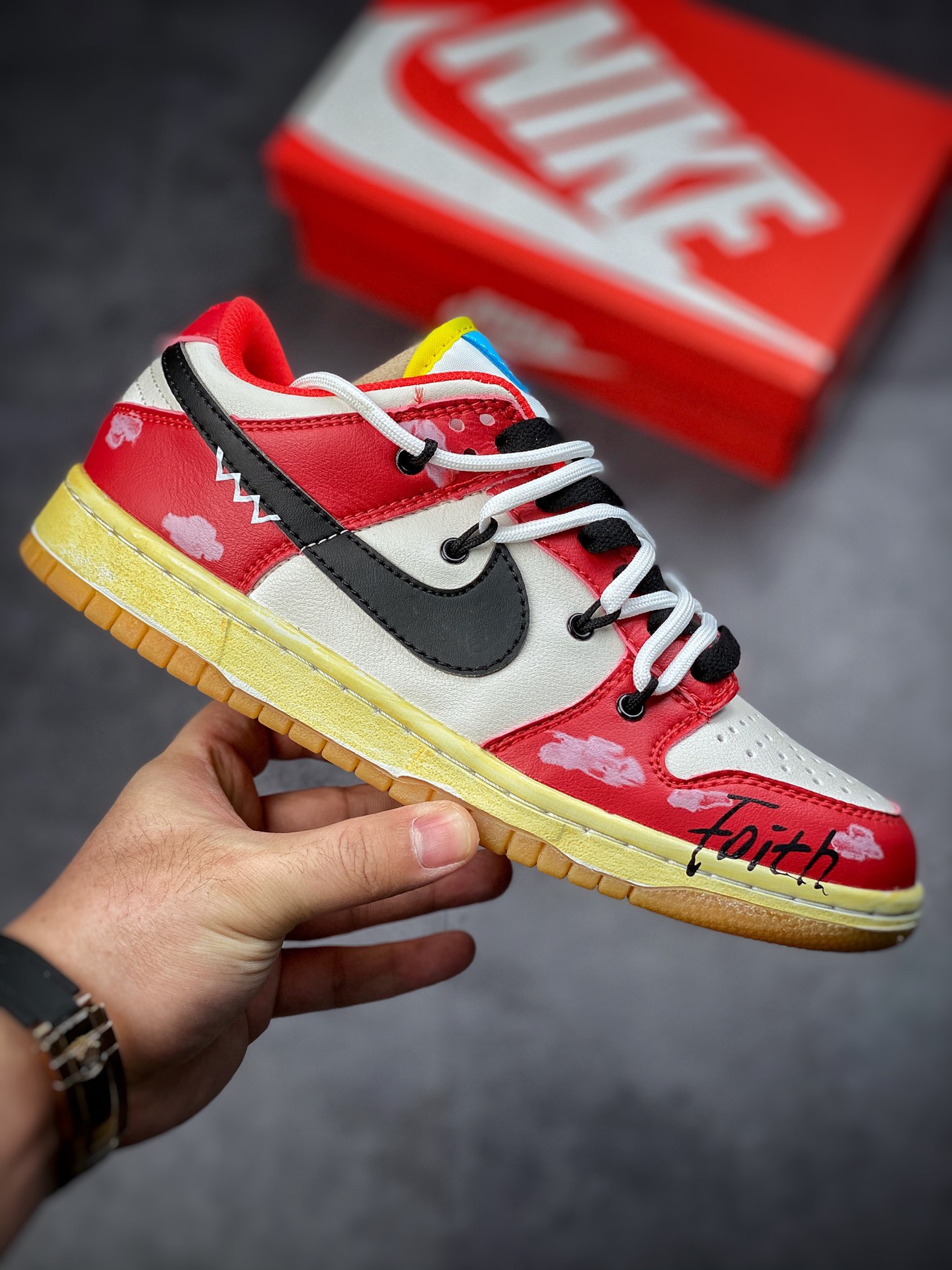 190 Futura x Nike Dunk Low SB联名 解构绑带滑板鞋 CZ2496-100