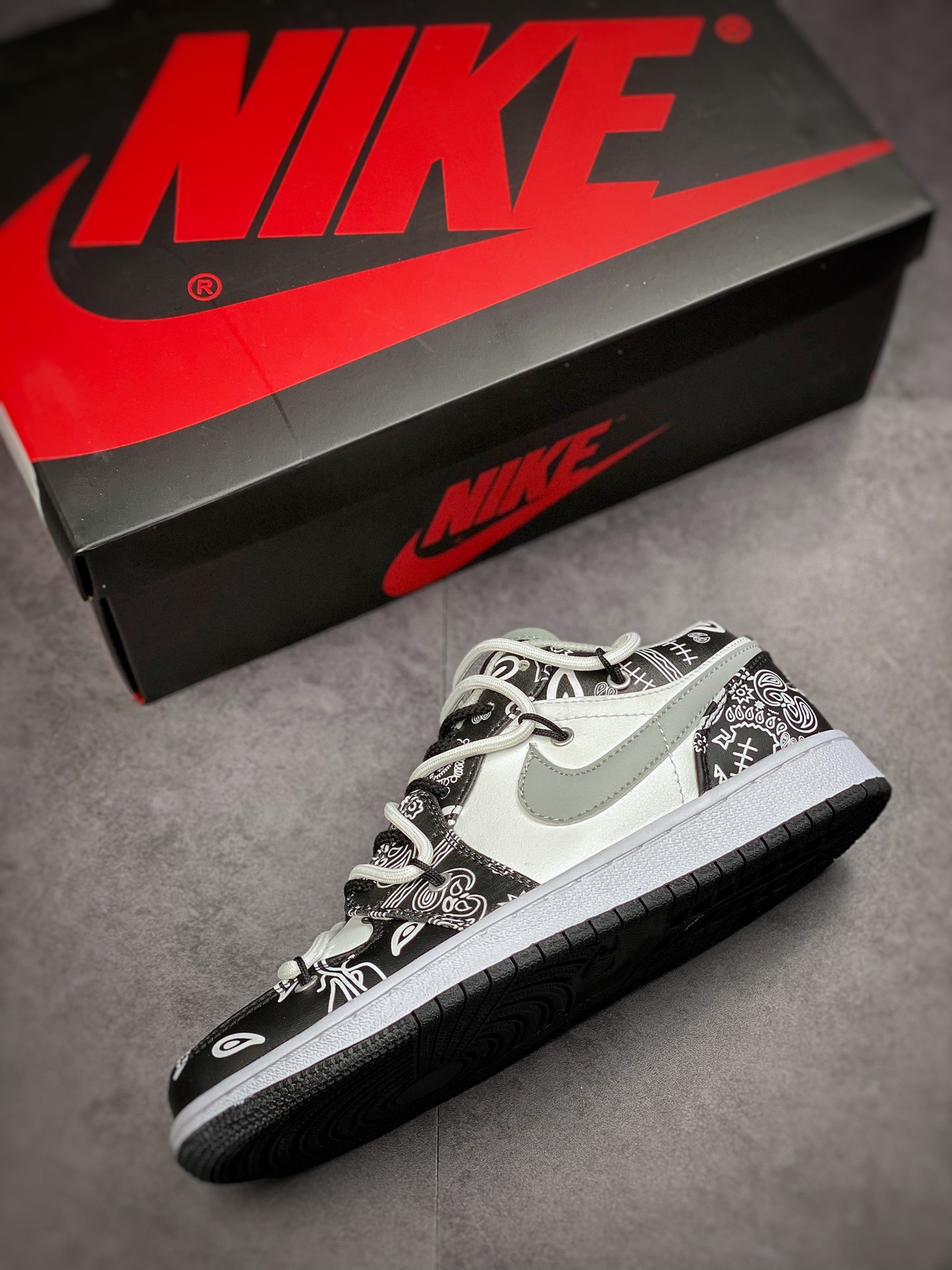170 Air Jordan 1 Low 解构抽绳低帮 AJ1乔1低帮休闲板鞋 553558-040