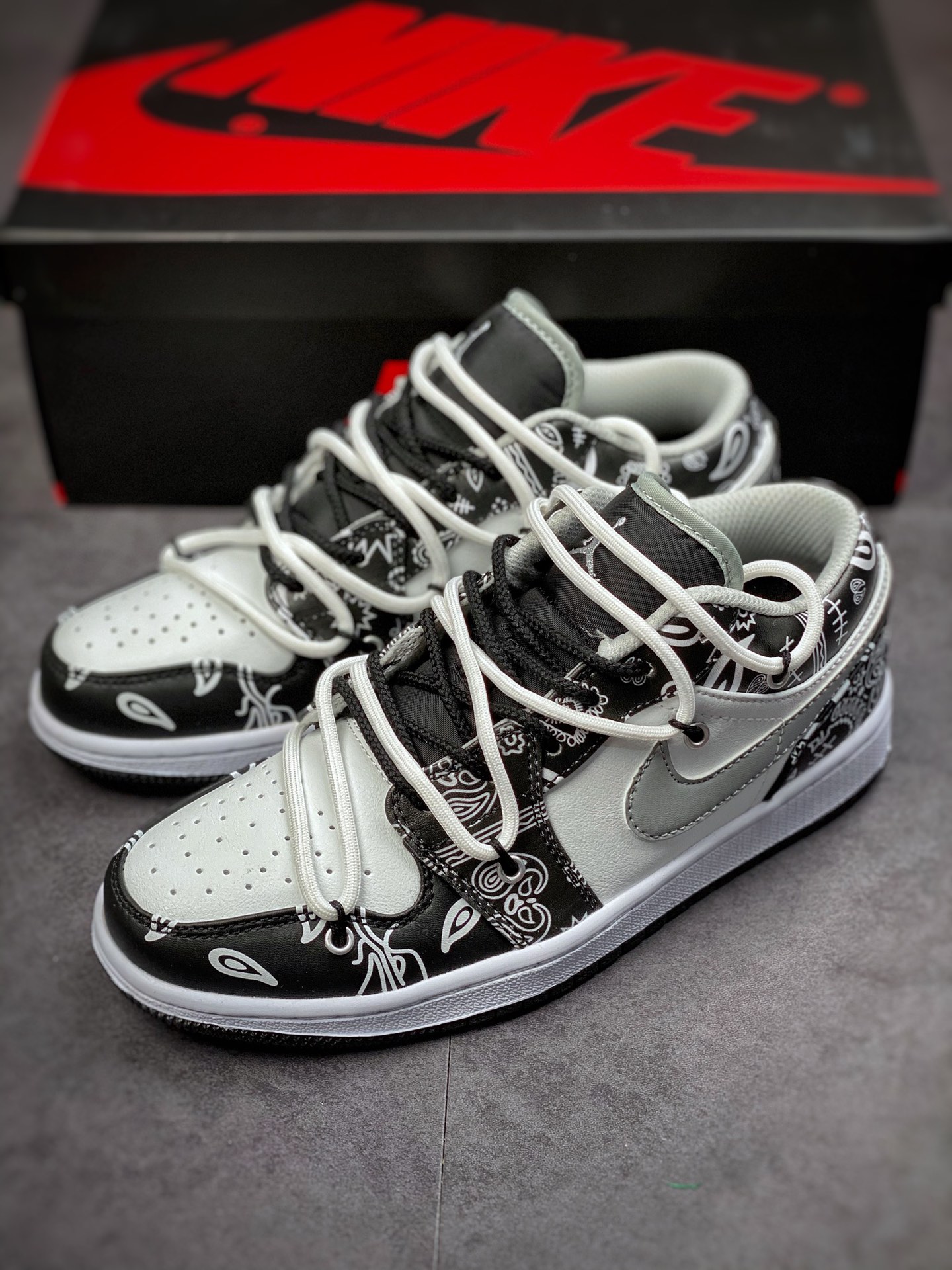 170 Air Jordan 1 Low 解构抽绳低帮 AJ1乔1低帮休闲板鞋 553558-040