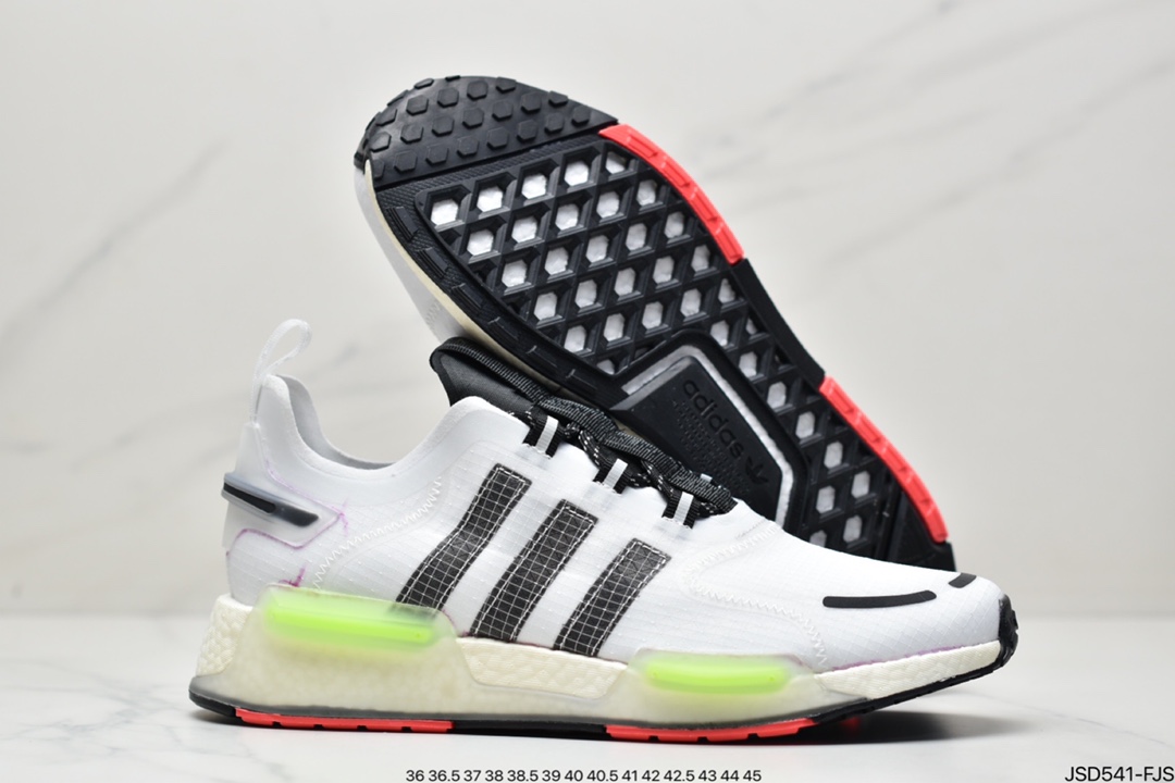 200 Adidas 阿迪达斯 NMD_V3 Boost 爆米花超弹中底 针织网面休闲运动跑鞋