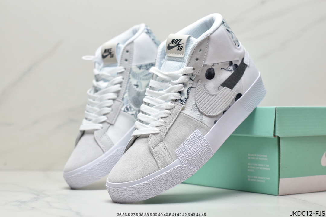 160 真标 Nike SB ZOOM BLAZER MID PRM 复古经典中帮百搭休闲运动板鞋DM0859