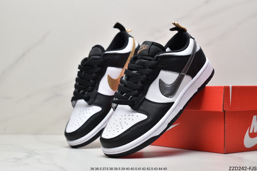 250 NK SB Dunk Low prm 金银熊猫SB扣碎篮板时尚休闲板鞋 DH9764-001