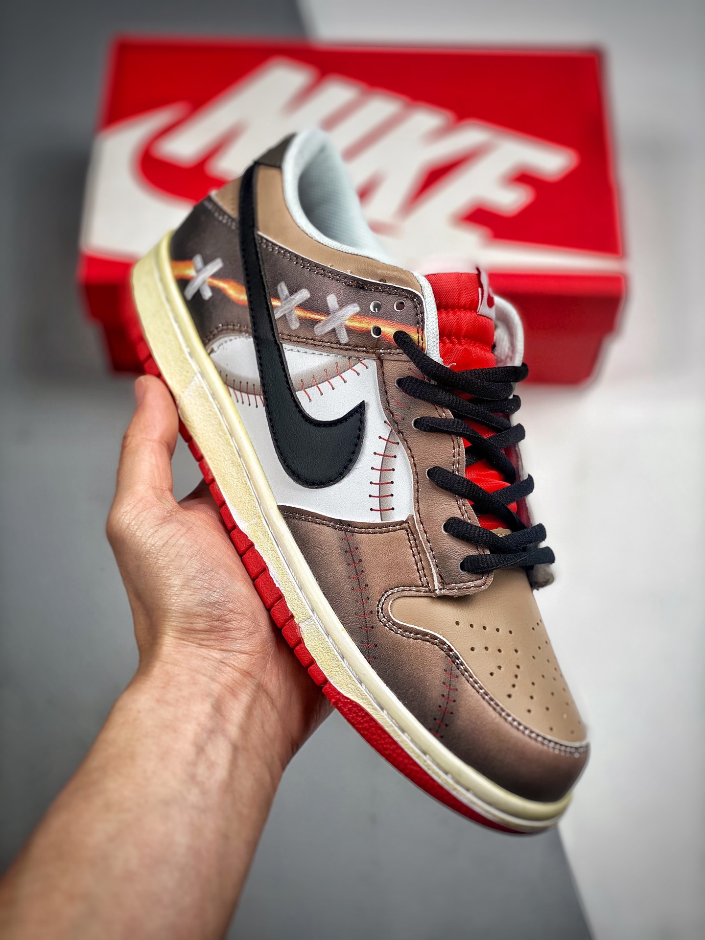 -2 Nk Dunk SB Low oso cosido gran fábrica puro original salida fotos reales primer lanzamiento material de capa superio…