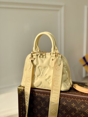 Where to buy High Quality
 Louis Vuitton LV Alma BB New
 Bags Handbags Yellow Embroidery Cowhide M59821