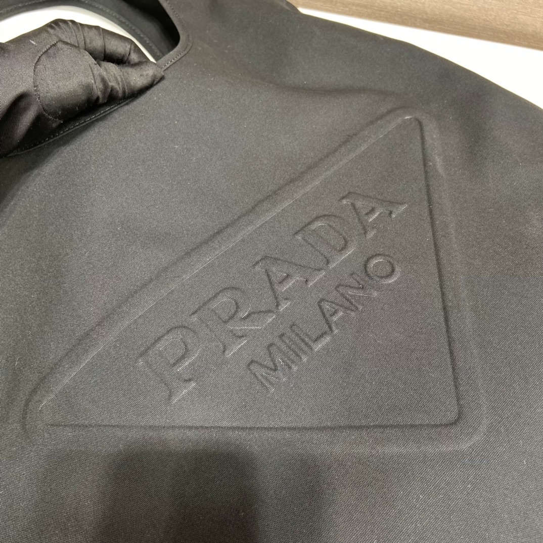 PRADA普拉达帆布托特包大三角包2VY005