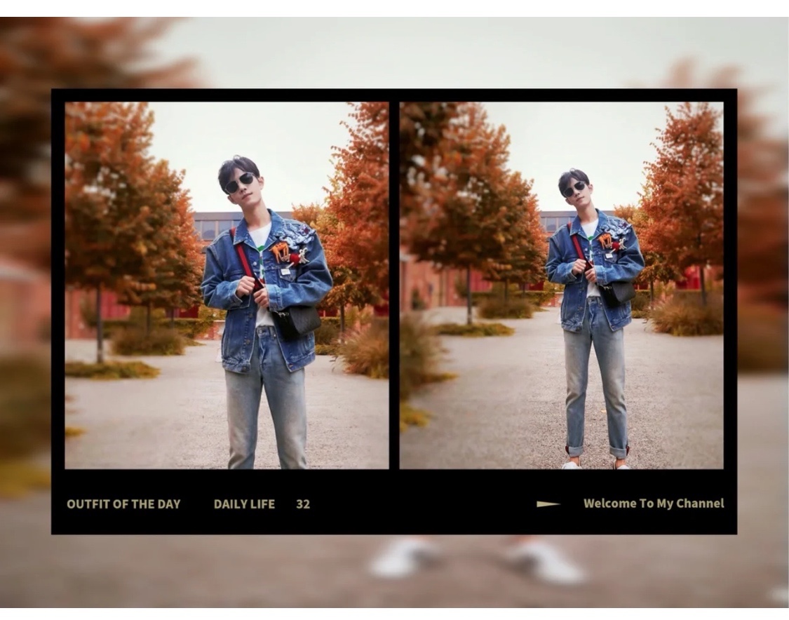 Gucci The same style as Xiao Zhan, elegance and retro are integrated, classic and creative create extraordinary, unique ingenuity, and timeless.