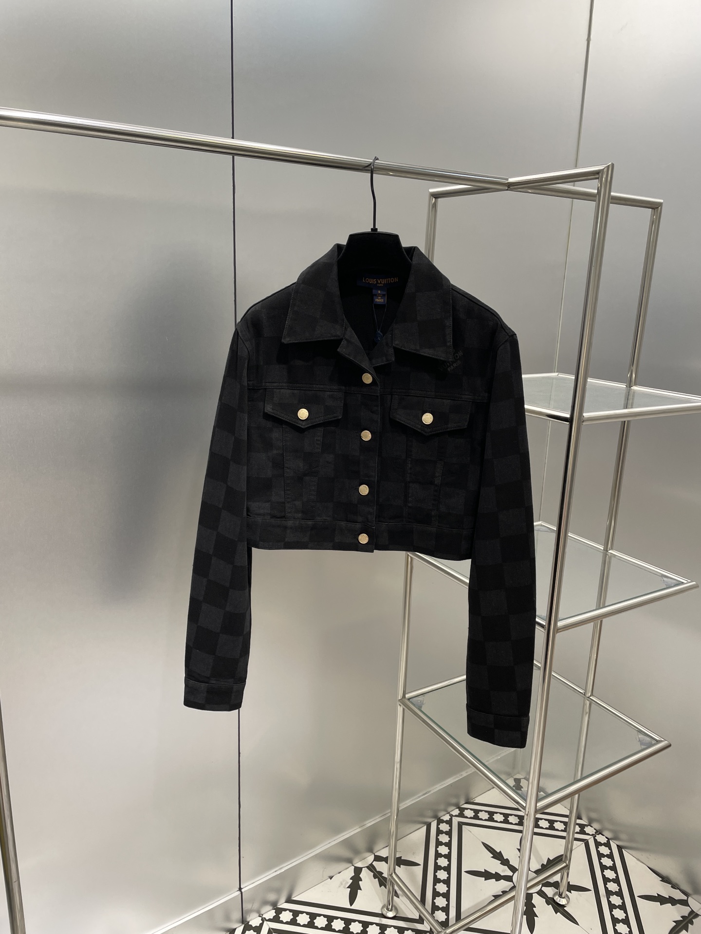 Louis Vuitton Clothing Coats & Jackets Black Yellow Damier Graphite