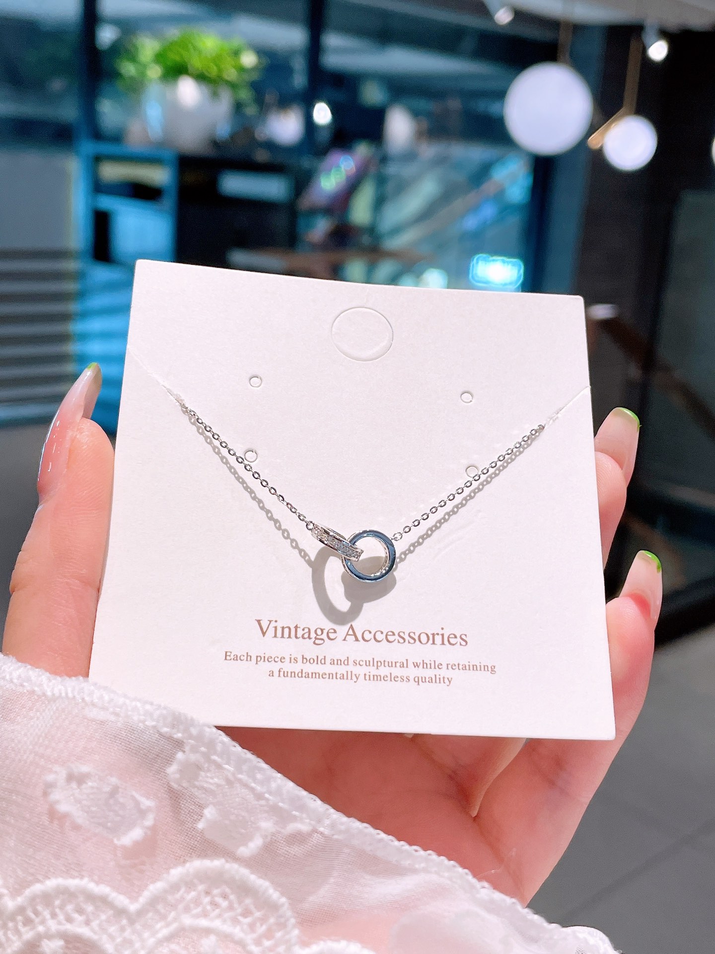 Low Allergy Silver Necklace French Teacher's Day Gold