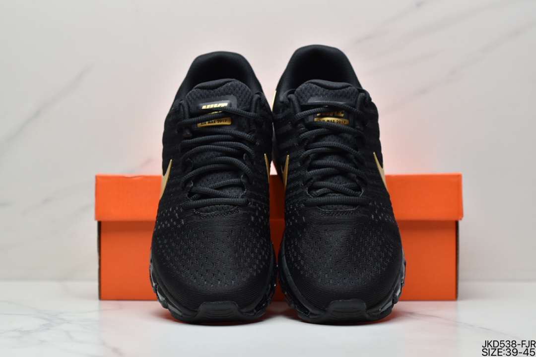 160 耐克Nike Air Max 2017 网面全掌气垫休闲运动百搭慢跑鞋 灰白 849559