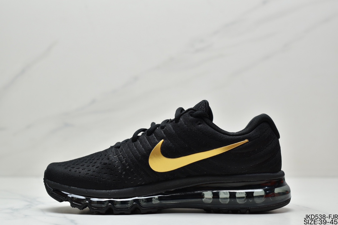 160 耐克Nike Air Max 2017 网面全掌气垫休闲运动百搭慢跑鞋 灰白 849559