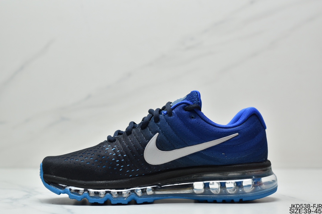 160 耐克Nike Air Max 2017 网面全掌气垫休闲运动百搭慢跑鞋 灰白 849559