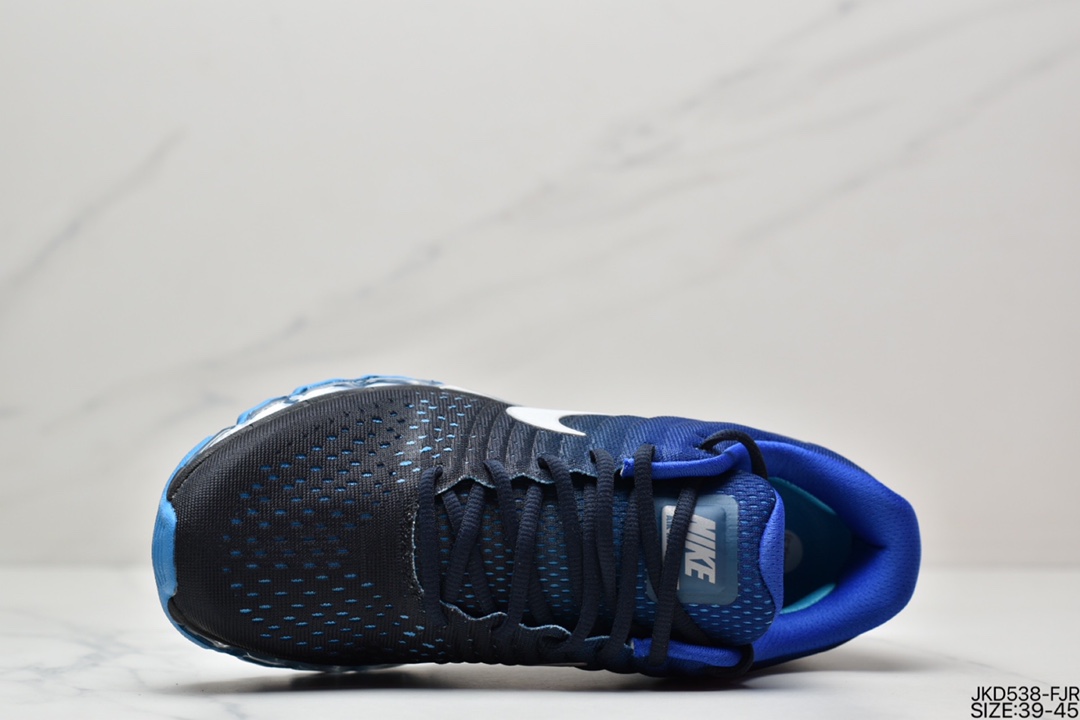 160 耐克Nike Air Max 2017 网面全掌气垫休闲运动百搭慢跑鞋 灰白 849559
