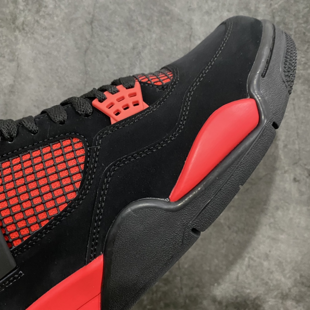 图片[6]-莞产纯原版AJ4黑红雷公CT8527-016 市售天花板品质 全鞋使用原厂材料打造 完美鞋型 网格不打皱 正确针车走线 一切细节可对比原鞋 高端零售首选版本 极力推荐 尺码：40-47.5-选品中心