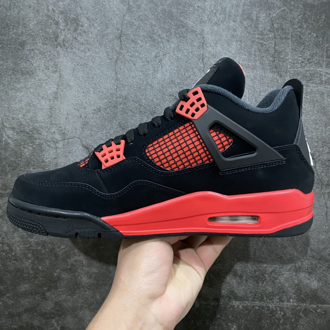 图片[2]-莞产纯原版AJ4黑红雷公CT8527-016 市售天花板品质 全鞋使用原厂材料打造 完美鞋型 网格不打皱 正确针车走线 一切细节可对比原鞋 高端零售首选版本 极力推荐 尺码：40-47.5-选品中心