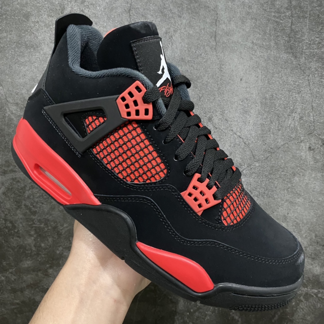 图片[3]-莞产纯原版AJ4黑红雷公CT8527-016 市售天花板品质 全鞋使用原厂材料打造 完美鞋型 网格不打皱 正确针车走线 一切细节可对比原鞋 高端零售首选版本 极力推荐 尺码：40-47.5-选品中心